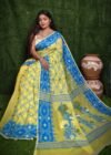 Fall Leaf Brown Soft Dhakai Jamdani Saree
