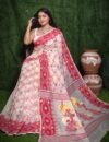 White Soft Dhakai Jamdani Saree