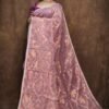 Soft Copper Joriwork Jamdani Sari