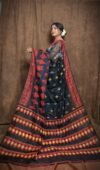 Exclusive Black Dhakai Jamdani Sari - Image 3