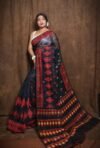Exclusive Black Dhakai Jamdani Sari