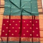 Maheshwari Design Cotton Silk Handloom Saree With Blouse Piece