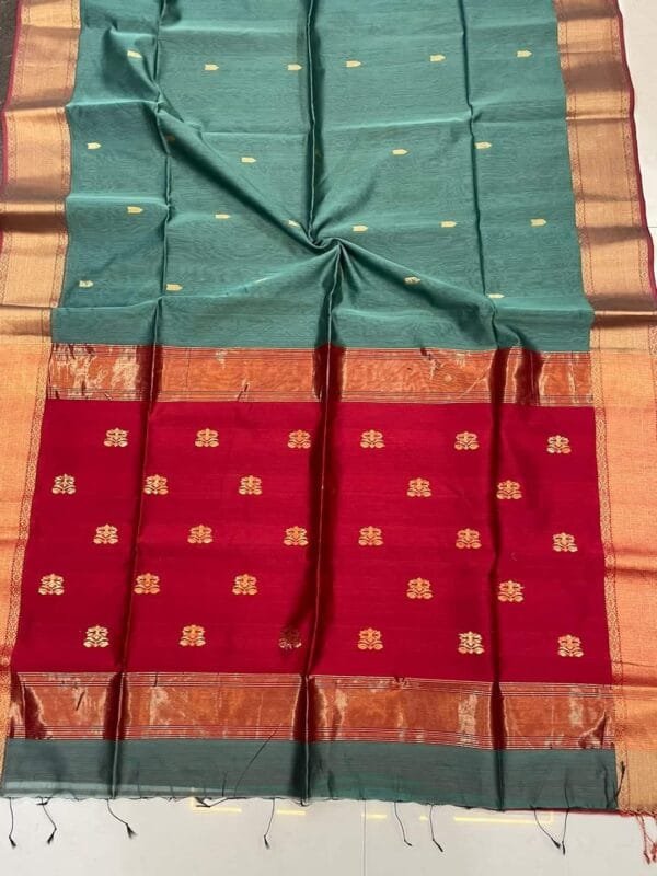 Cotton Silk Handloom Maheshwari Saree
