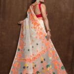 White Soft Lota Jamdani Sari