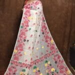 White Soft Lota Jamdani Sari