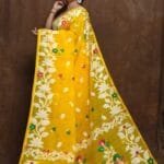 Yellow Soft Lota Jamdani