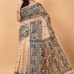 Cashmere Soft Dhakai Jamdani Saree