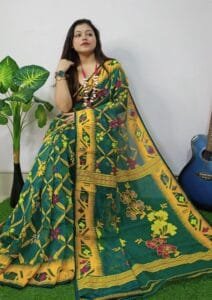 Everglade Lota Cross Jamdani Sari