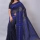Allover Work Blue Soft Jamdani Saree