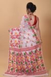 Exclusive White Flower Soft Jamdani Saree
