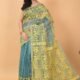 Smalt Blue Soft Dhakai Jamdani Saree