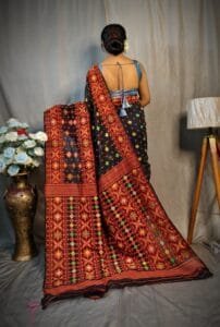 Black Soft Dhakai Jamdani Saree