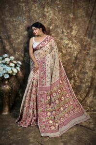 Kusum Koli Allover Mushroom Soft Jamdani Saree