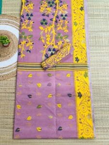 Light Purple Soft Dhakai Jamdani Saree