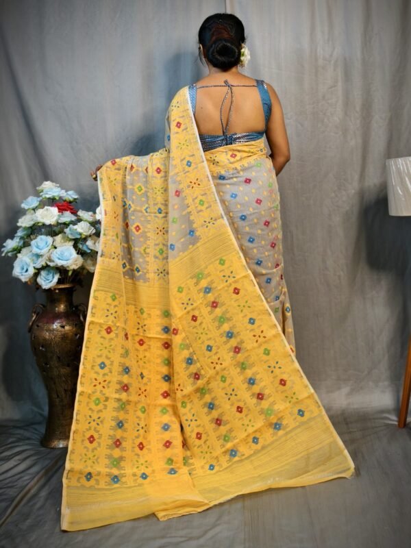 Vanilla Soft Dhakai Jamdani Saree
