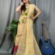 Butterfly Brandy Muga Cotton Unstitched Jamdani Kurti Set
