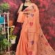 Pan Pata Soft Dark Salmon Handloom Sari With Blouse Piece