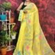 Pan Pata Soft Light Gold Handloom Sari With Blouse Piece