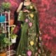 Pan Pata Soft Muddy Green Handloom Sari With Blouse Piece
