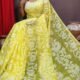Champak Soft Pastel Yellow Dhakai Jamdani Saree