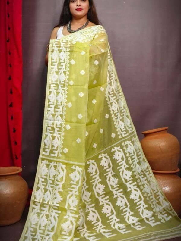 Exclusive Design Pesta Barfi Jamdani Saree