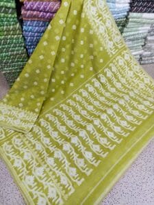 Exclusive Design Pesta Barfi Jamdani Saree - Image 2