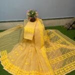 Nilanjona Soft Ghiye Jamdani Saree