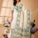 Four Leaf Merino Unstitched Jamdani Kurti Set