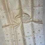 Off-White Pure Gachi Tussar Handloom Jamdani Saree