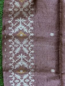 Falcon Pure Gachi Tussar Handloom Jamdani Saree