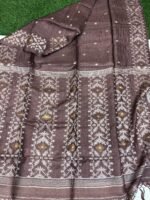 Falcon Pure Gachi Tussar Handloom Jamdani Saree