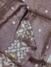 Falcon Pure Gachi Tussar Handloom Jamdani Saree