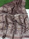 Falcon Pure Gachi Tussar Handloom Jamdani Saree