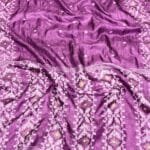 Sky Magenta Pure Gachi Tussar Handloom Jamdani Saree