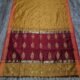Maheshwari Design Tiger Orange Cotton Silk Handloom Saree with Blouse Piece