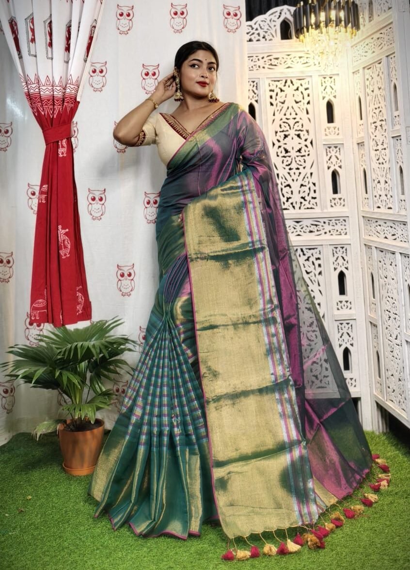 Light Plum Soft Tissue Handloom Saree 1 Light Plum Soft Tissue Handloom Saree