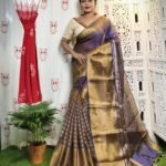 Purple Haze Soft Tissue Handloom Saree