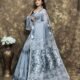 Rock Blue Soft Jamdani Sari With Blause Piece