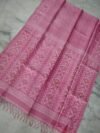 Turkish Rose Pure Gachi Tussar Handloom Jamdani Saree