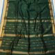 Bottle Green Soft Maheshwari Sari With Blouse Piece