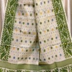 Cream Soft Buti Korat Jamdani Saree With Blouse Piece