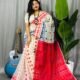 Cream Soft Ganga Jamuna Jamdani Sari With Blouse Piece