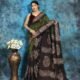 Dark Green Soft Mom Batik Saree