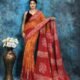 Deep Orange Soft Mom Batik Saree
