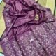 Grape Pure Tussar By Tussar Handloom Sari With Blouse Piece