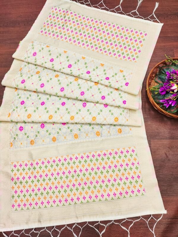 Off White Soft Cotton Silk Dupatta