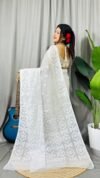 Off White Soft Dhakai Jamdani Saree