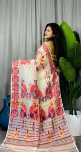 Off White Soft Ful Bahar Jamdani Saree