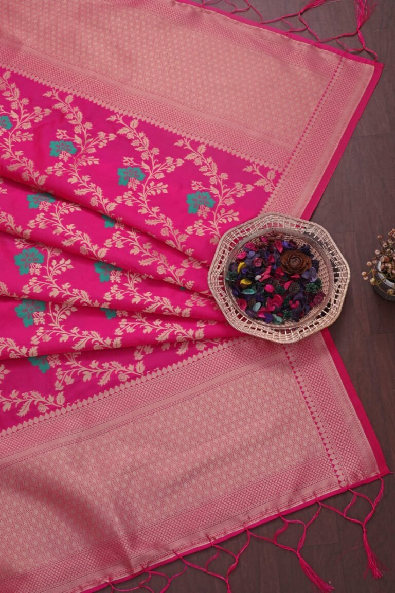 Pink Soft Cotton Silk Dupatta