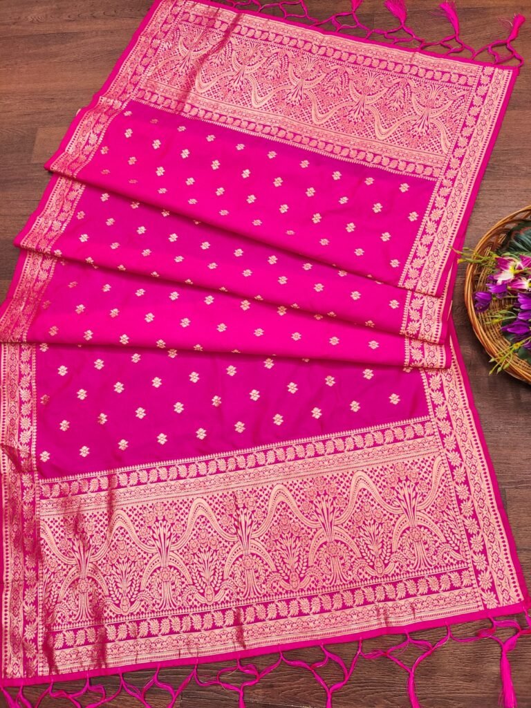 Pink Soft Cotton Silk Dupatta